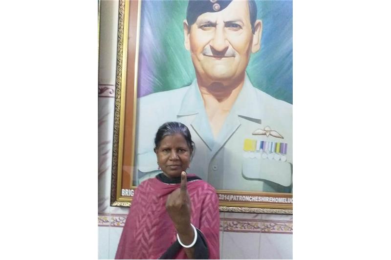  Cheshire Home Residents and Staff who voted 6 May at Lucknow.