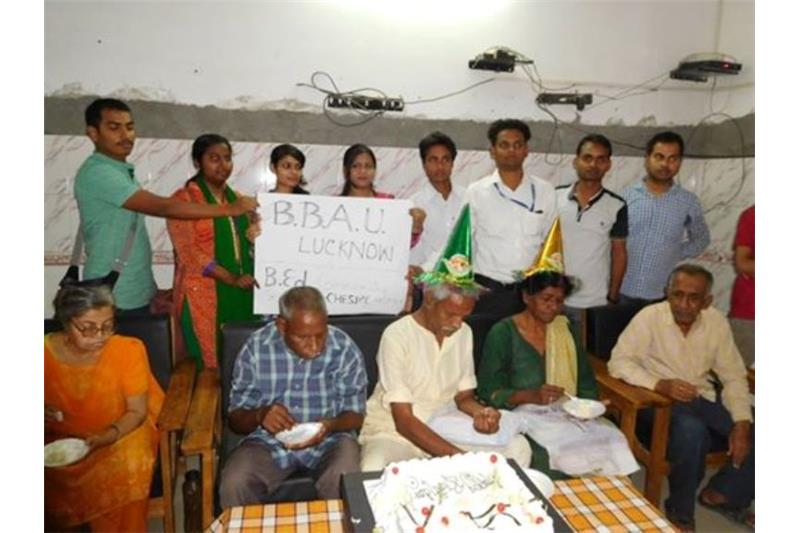 Students from BBAU University visited the Cheshire Home