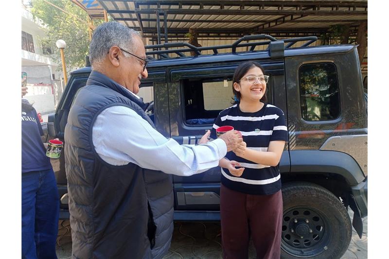 08 Mar 2025 - Today Ms Aarya Agarwal and 03 other members from the Interact Club