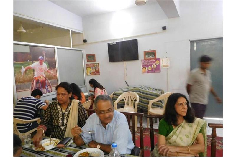 Lunch hosted by Ms Renee Kumar in the honour of her mother in law at Cheshire Home