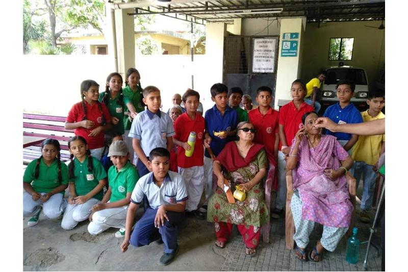 Children from APS Academy Senani Vihar Lucknow visited Cheshire Home 12 May 2019