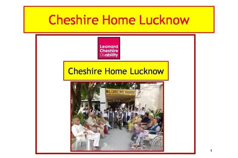 Cheshire Homes Lucknow presentation at National Council AGM at Bangalore on 24 Feb 2018