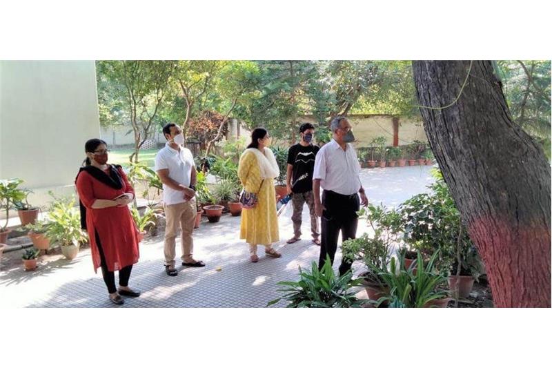 Mrs Aditi Sharma Principal (CMS) Chowk Campus, and Ms. Nava Psychological Counselor visited the Cheshire Home