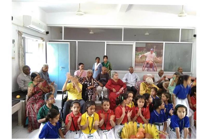 Children from DPS Eldeco celebrated Rakhi with the Residents of Cheshire Home Lucknow.