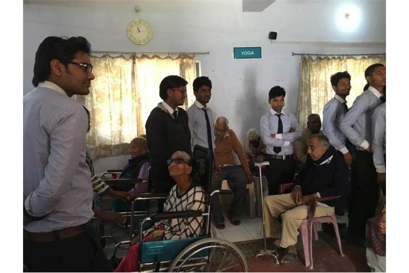Students from Aryavart Institute (Electric Engg) visited the Cheshire Home