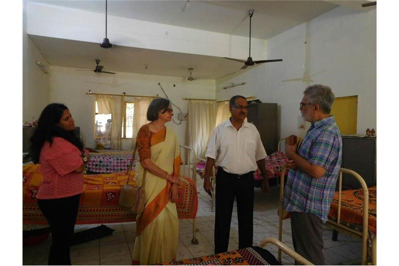 Mr Subhash Mishra and Mrs Anita Mishra visited the Cheshire Home