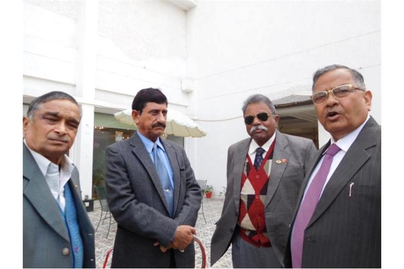 Celebrating Christmas with residents at Clarks Awadh.