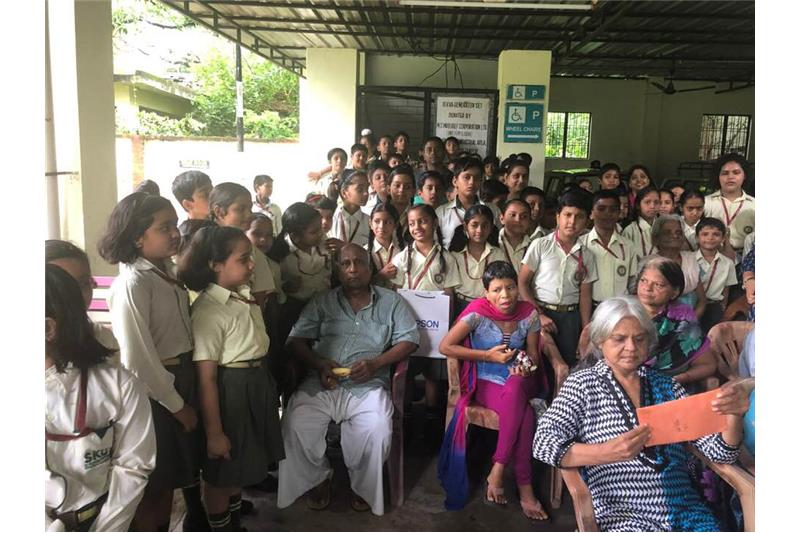 Hosting small loveable Children from SKD Academy Lucknow at the Cheshire Home 14 Sep 2019