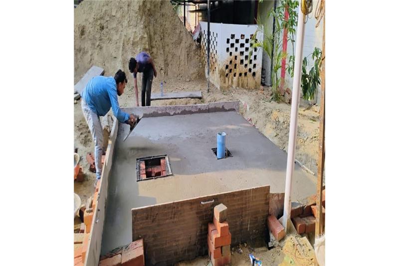 renovation of kitchen & Rainwater Harvesting Tank for water conservation has been constructed