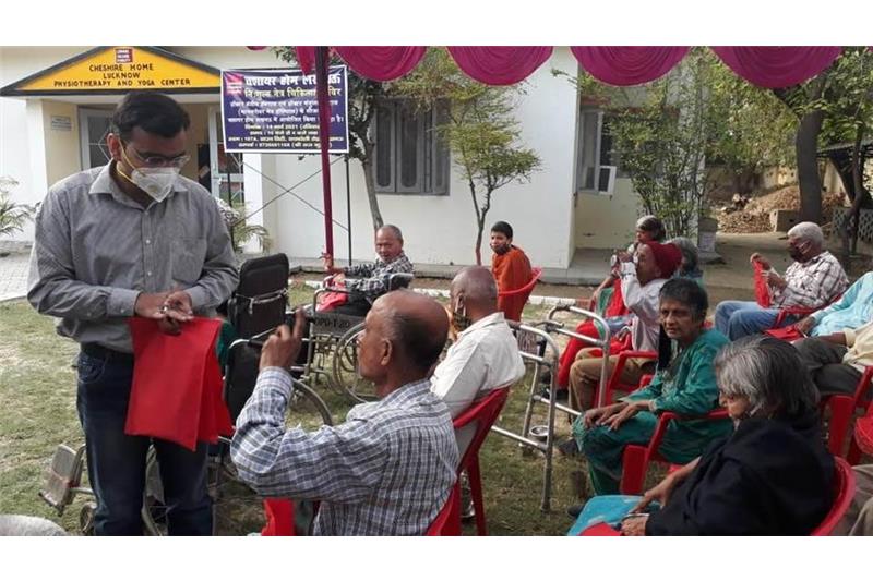 Eye Camp at Cheshire Home