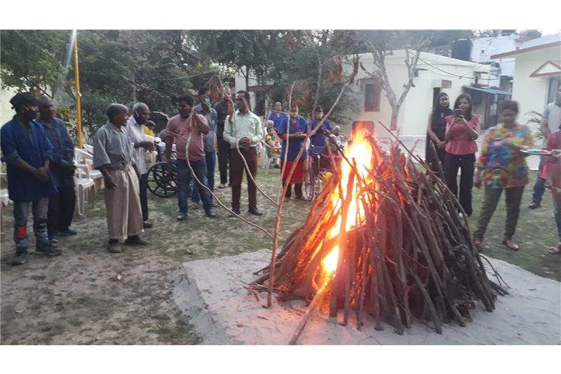 Celebrated Holi festival 2022 at Cheshire home