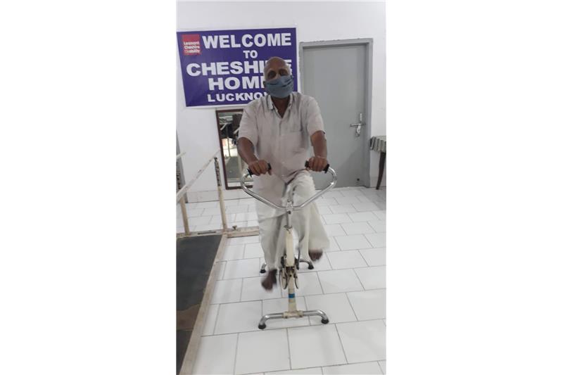 Residents doing physical exercise daily