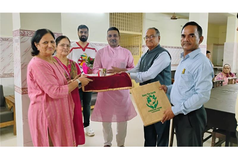 Mr DK Singh, Lokayukt UP ;vt has sponsored Lunch for the residents and staff of Cheshire Home Lucknow on 29 Sept 2024