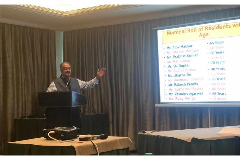 Cheshire Home Lucknow presentation during the AGM at Bangalore on 15 Feb 2020