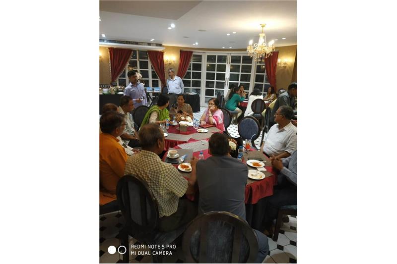 Mr and Mrs Sudhir Halwasiya hosted the Residents of Cheshire Home at Cappuccino Blast 11 April 