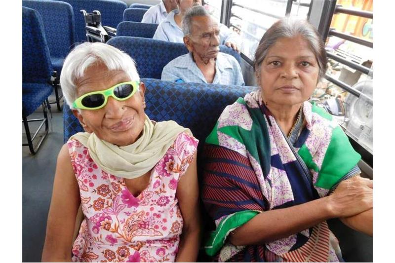 Cheshire Home residents were invited for the International Children Film Festival at CMS Kanpur ad