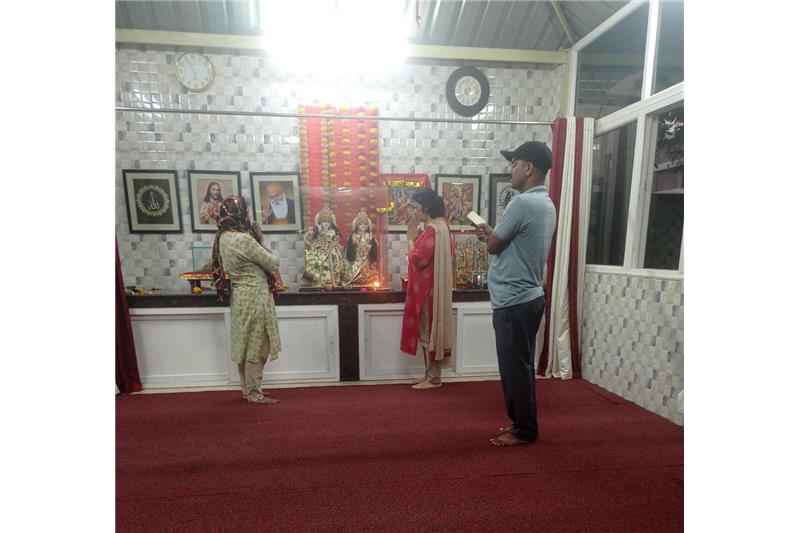 Every morning at 0900hrs Arti & Prayer