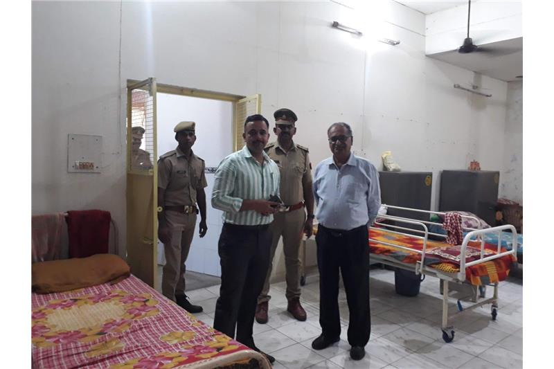 Mr Syed Ali Abbas (ADCPCE ) Office ;mti Nagar & Team of PGI Police Station Lucknow visited at Cheshire Home Lucknow on 24 Oct 2022