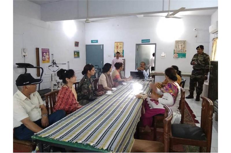  Visit by Mrs Nita Ganguli wife of Lt Gen M Ganguli DG Medical Services