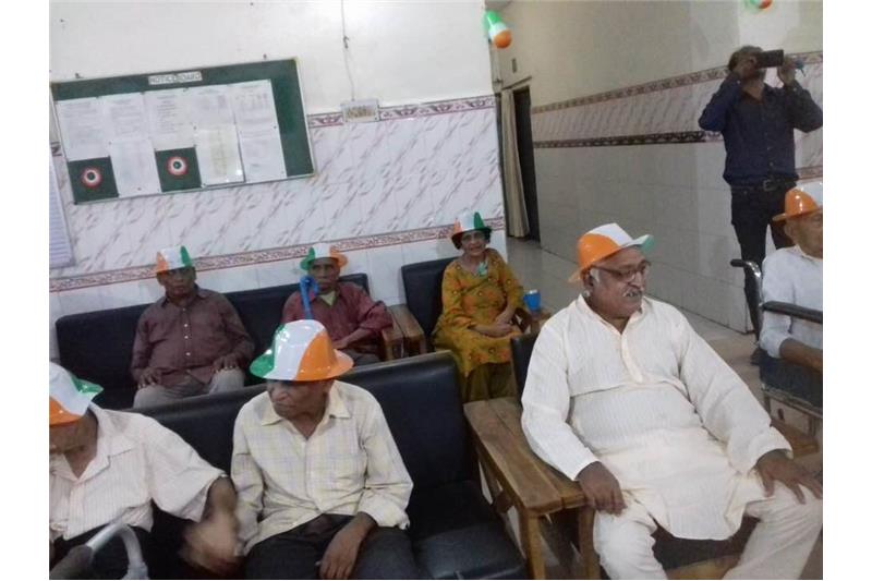 Independence Day Celebrations with the residents of Cheshire Home 