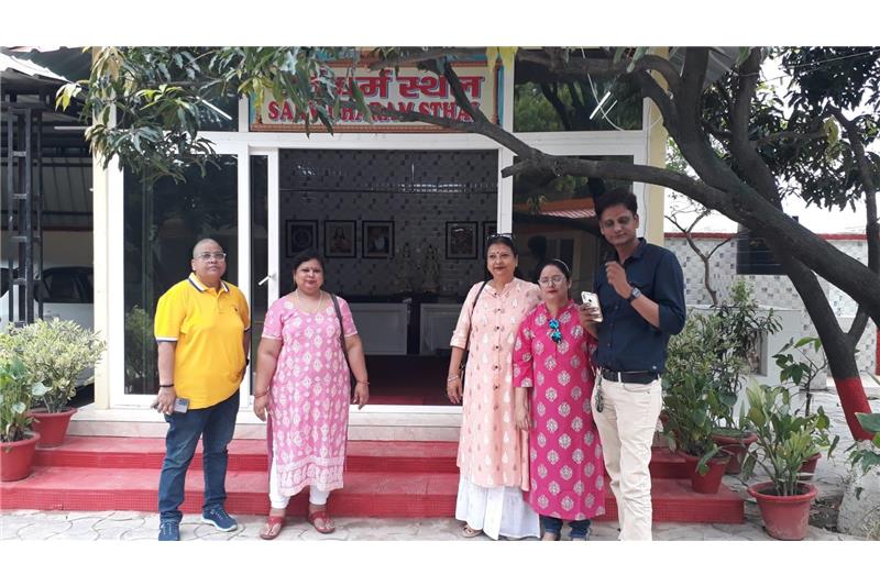 Ms Jyotsna Varsha Lal alongwith her team from a N; visited Cheshire home on 29.06.2023