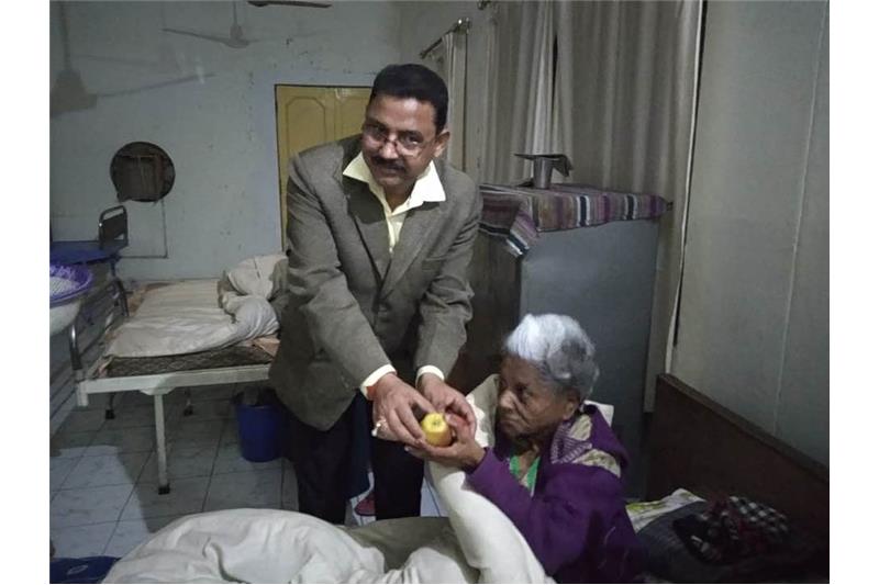 Mr Vijay Kumar Srivastava SDM celebrating his birthday with the Cheshire Home residents 07 Feb 2020.
