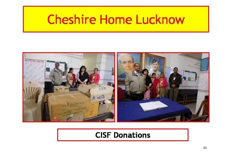 Cheshire Homes Lucknow presentation at National Council AGM at Bangalore on 24 Feb 2018