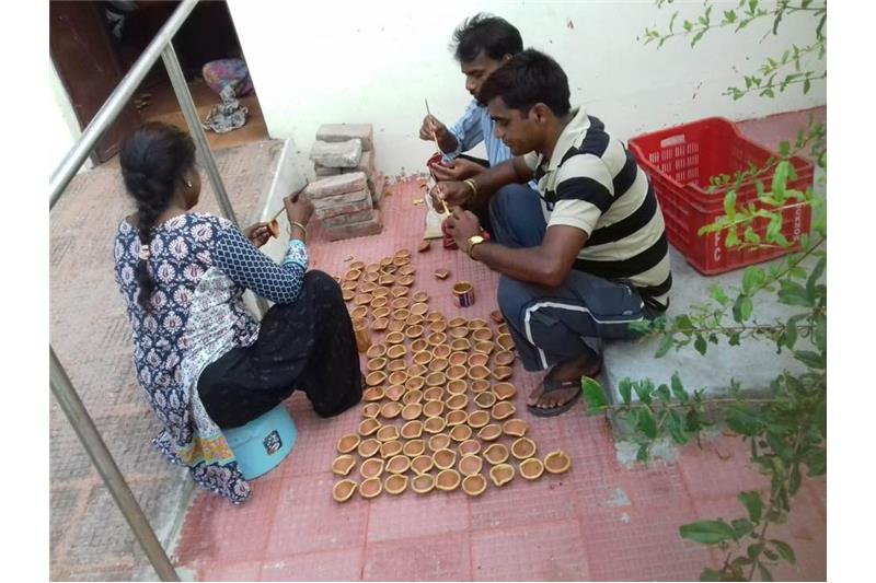 Lunch sponsored by Vivanta by Taj Mr Vikas Yadav at Cheshire Home Lucknow.