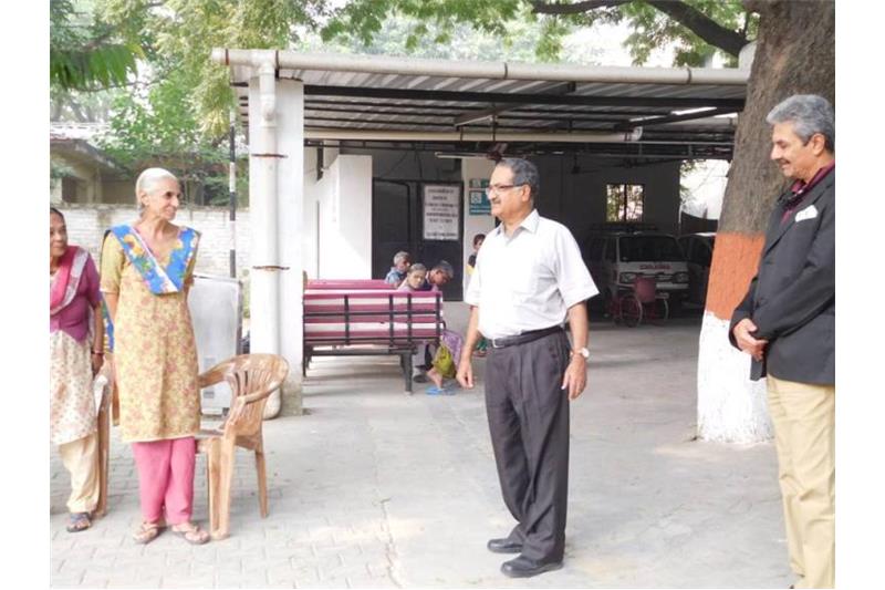 General Anil Bhalla and Colonel Ajay Ramakrishnan visited the Cheshire Home Lucknow