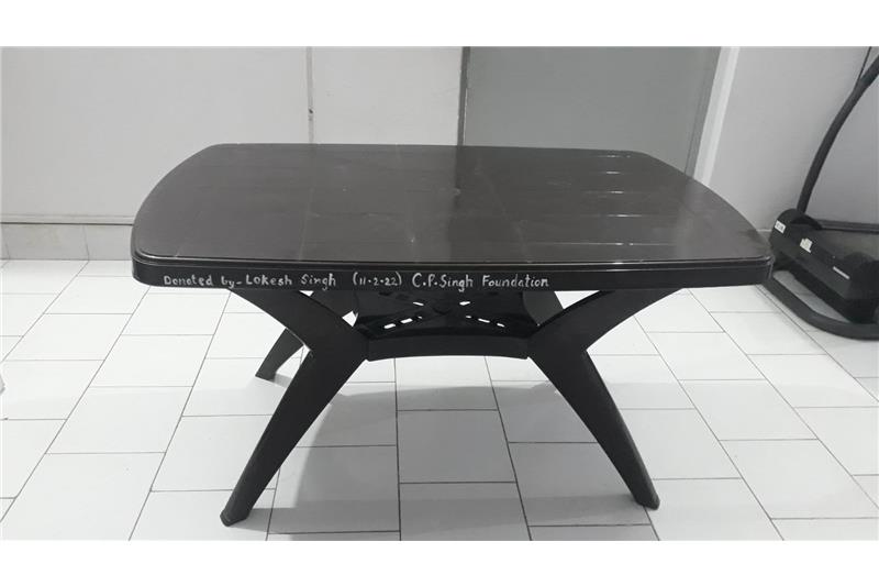 Mr Lokesh Singh Chairman from Lucknow public school has donated Plastic Chairs