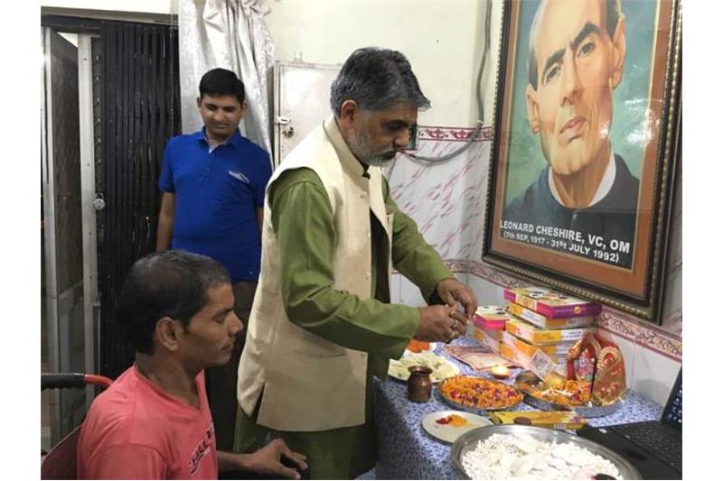 Deepawali with the residents of Cheshire Home