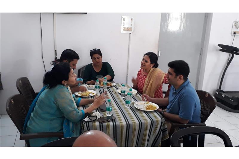 Lunch sponsored by Ms Vrinda Kalia madam