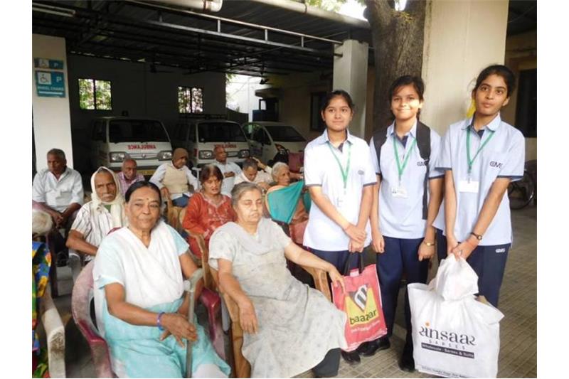 City Montessori School Kanpur Road visited the Cheshire Home Lucknow as part of " Socially Useful Productive Work".