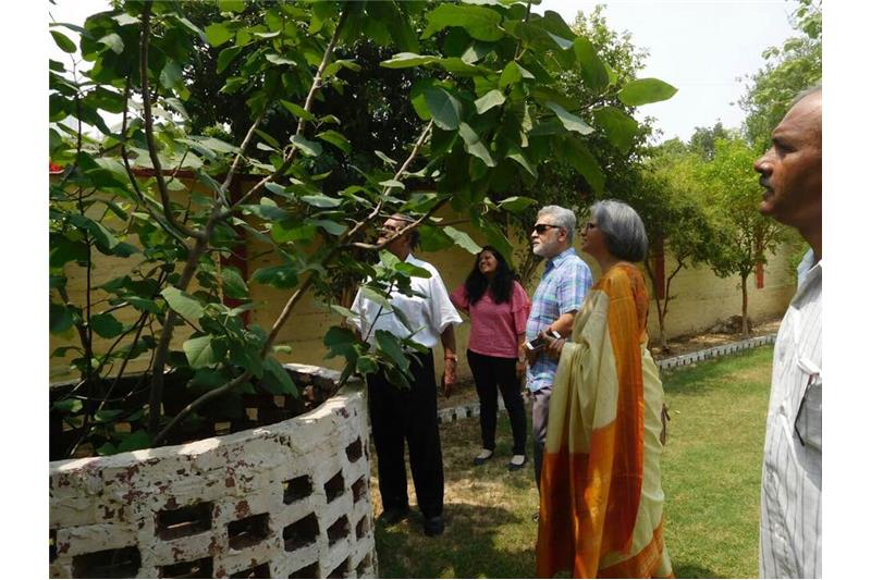 Mr Subhash Mishra and Mrs Anita Mishra visited the Cheshire Home