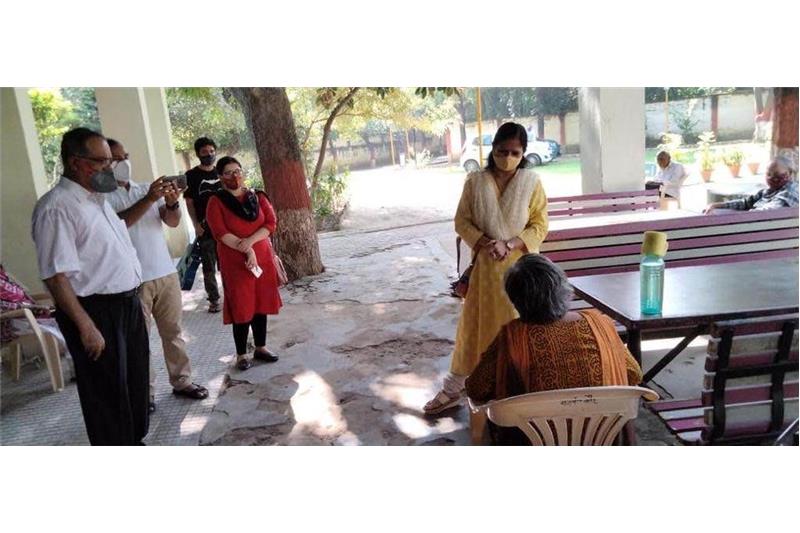 Mrs Aditi Sharma Principal (CMS) Chowk Campus, and Ms. Nava Psychological Counselor visited the Cheshire Home