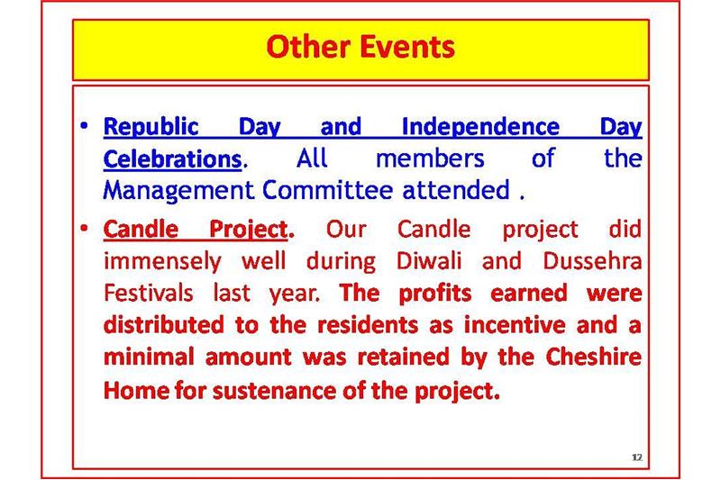 Presentation to Mrs Nita Ganguli at Cheshire Home on 15 March 2019