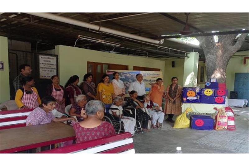 staff of Alln House School, Sector 6 Vrindavan Lucknow has visited at Cheshire Home on 14.10.2023