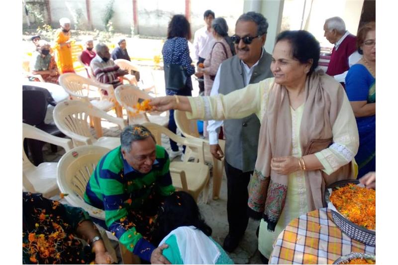 50 Years of Blissful married life celebrated at Cheshire Home by Mr Anil ;el and Ms Tara ;el  8 March 2020