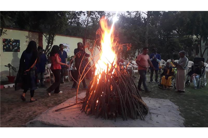 Celebrated Holi festival 2022 at Cheshire home