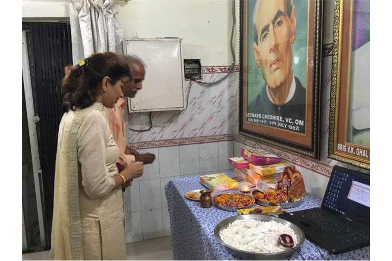 Deepawali with the residents of Cheshire Home