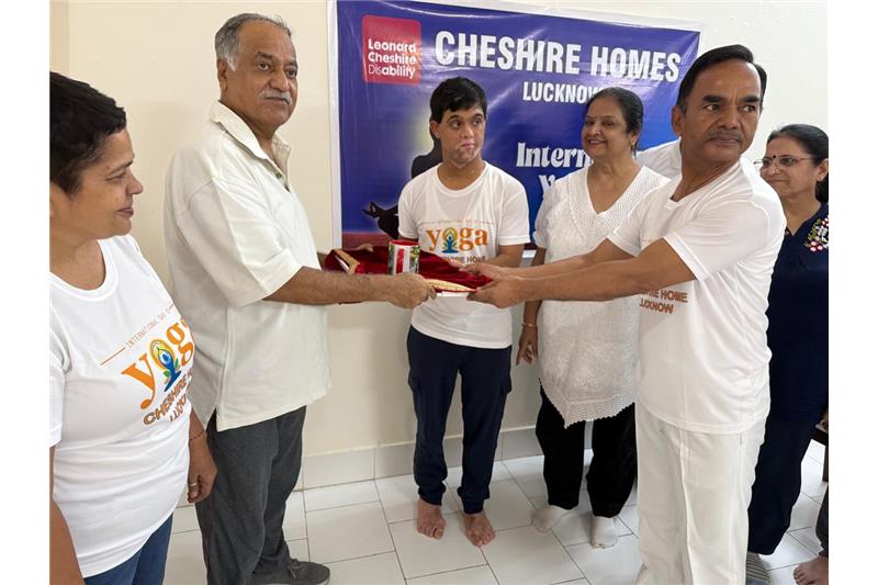 Yoga Day Celebration at Cheshire Home Lucknow on 21 Jun 25