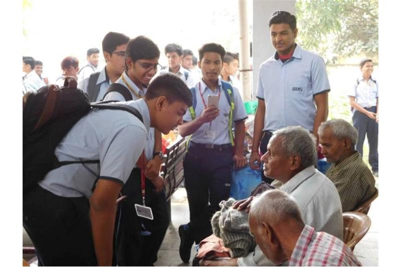 City Montessori School Kanpur Road visited the Cheshire Home Lucknow as part of " Socially Useful Productive Work".
