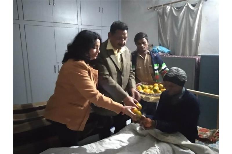 Mr Vijay Kumar Srivastava SDM celebrating his birthday with the Cheshire Home residents 07 Feb 2020.