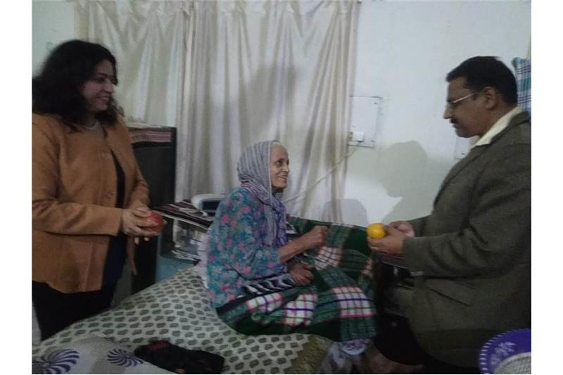 Mr Vijay Kumar Srivastava SDM celebrating his birthday with the Cheshire Home residents 07 Feb 2020.