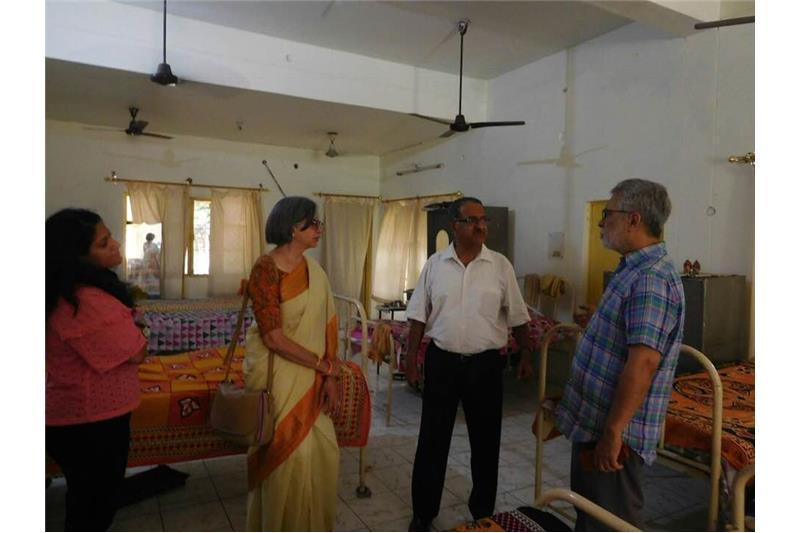 Mr Subhash Mishra and Mrs Anita Mishra visited the Cheshire Home