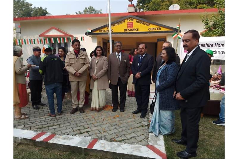 Mr Manish Singh Director SKD Group took part in the Republic Day Celebrations at Cheshire Home 26 Jan 2020