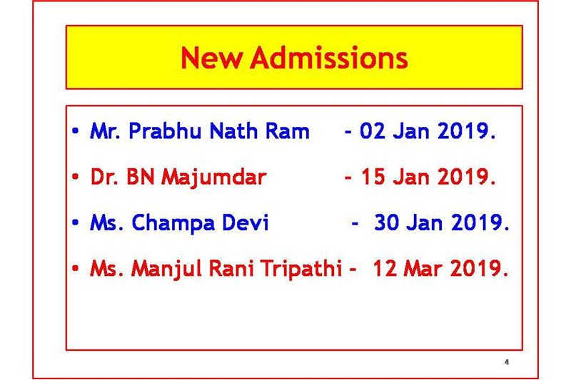 Presentation to Mrs Nita Ganguli at Cheshire Home on 15 March 2019