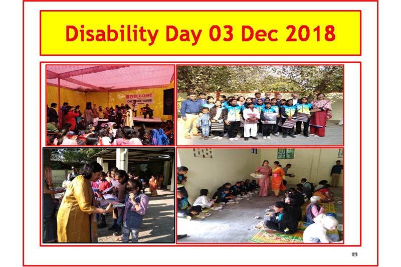 Presentation to Mrs Nita Ganguli at Cheshire Home on 15 March 2019