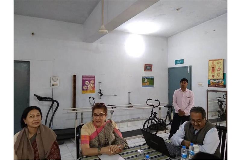  Visit by Mrs Nita Ganguli wife of Lt Gen M Ganguli DG Medical Services