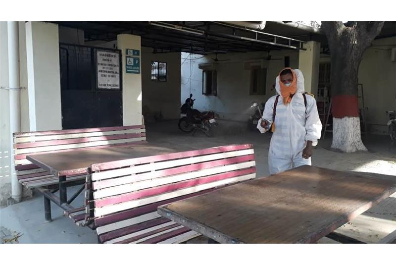 Residents starting their day at Cheshire Home